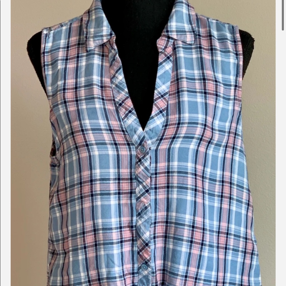 Joie Soft Plaid Top - Picture 1 of 10